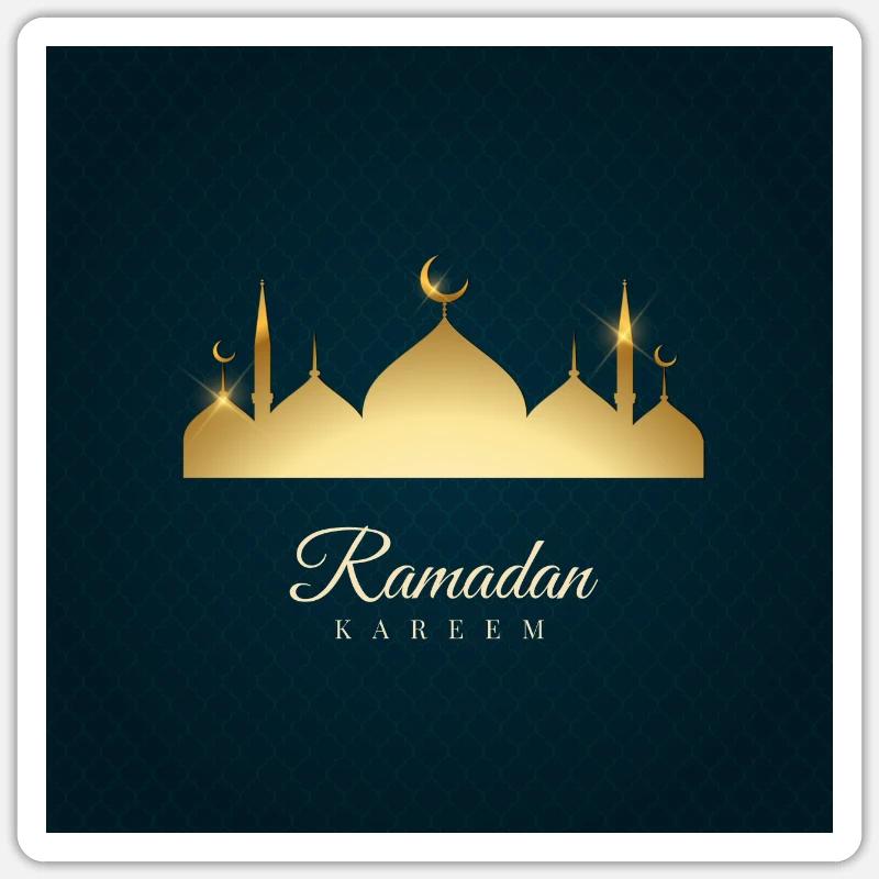 Ramadan kareem - Sticker Größe S (10 x 10 cm) - Mattweiß