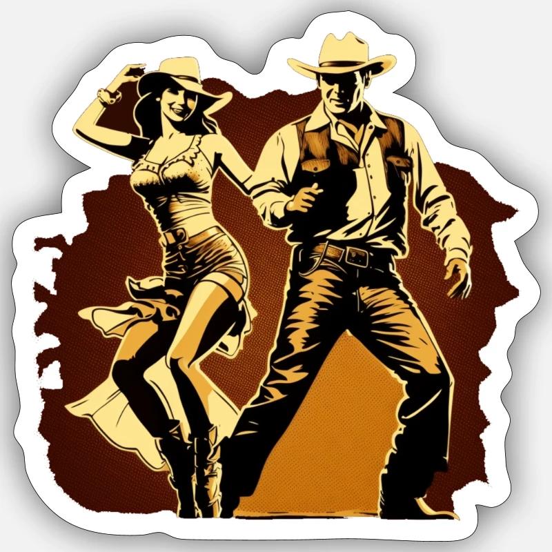 Dancing Sticker taille S (10 x 10 cm)