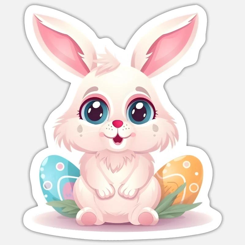 Easter Eggs Easter Bunny Easter - Happy Easter Sticker size S (10 x 10 cm)