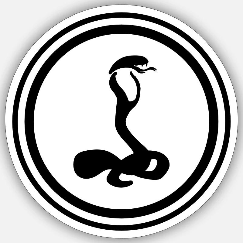 Cobra serpent Sticker taille S (10 x 10 cm)