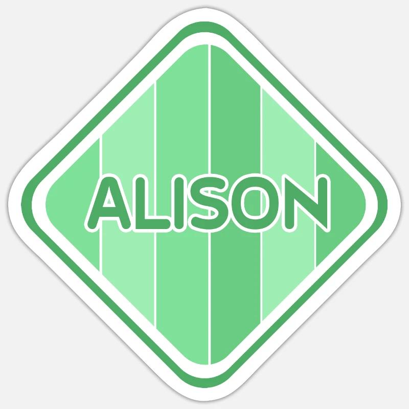 Geschenkidee Alison Sticker Größe S (10 x 10 cm)
