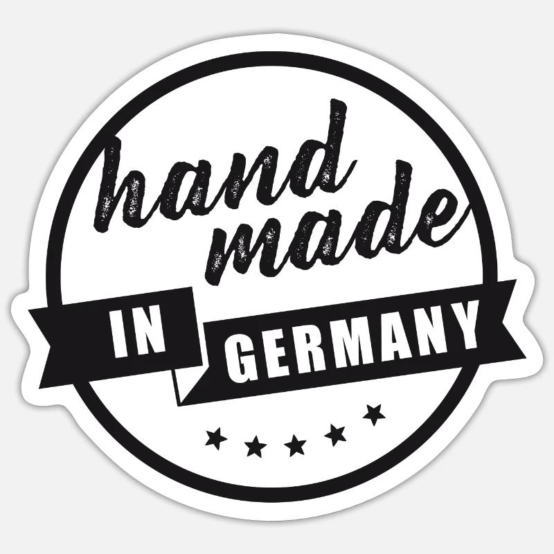Handmade in Germany - Logo - Batch - Sticker Sticker Größe S (10 x 10 cm)