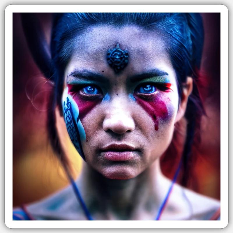 Intuitive Warrior Sticker Größe S (10 x 10 cm)