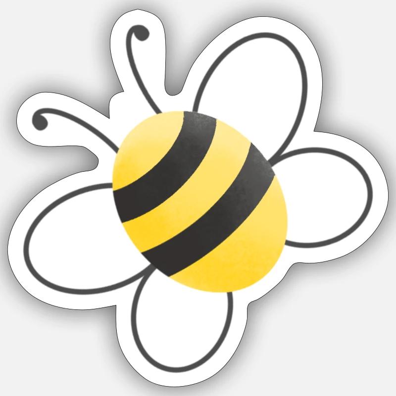 Bee Sticker size S (10 x 10 cm)