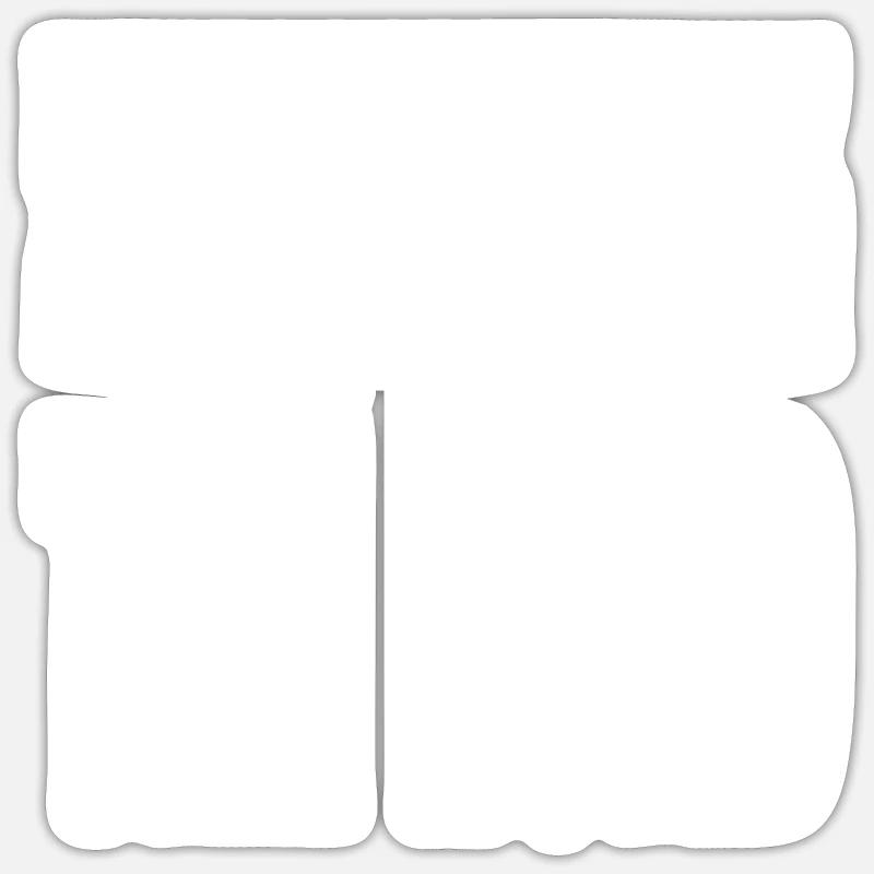 J’ai confiance dans le Seigneur - Sticker taille S (10 x 10 cm) - blanc mat