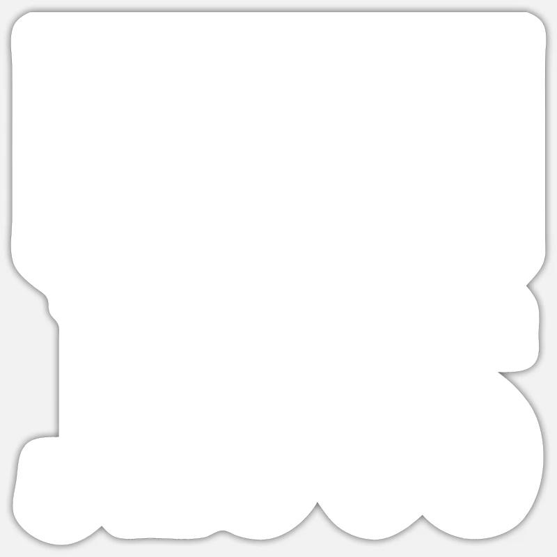 Au nom de Jésus - Sticker taille S (10 x 10 cm) - blanc mat