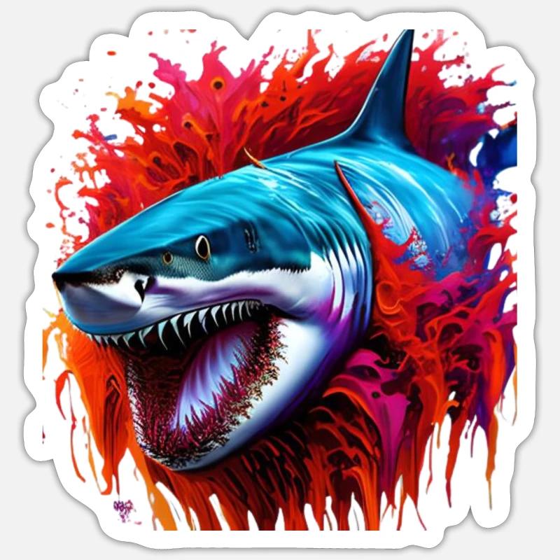 Bluthai Sticker Größe S (10 x 10 cm)