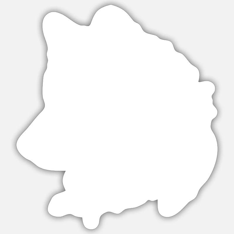 Mythischer Wolf mit Boho, Azteken Muster Sticker Größe S (10 x 10 cm)