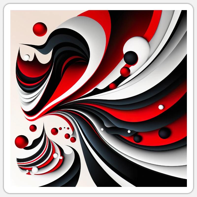 Modern Abstract Pattern Sticker size S (10 x 10 cm)