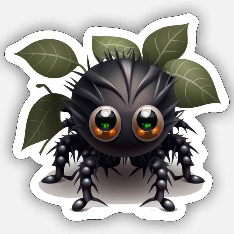 spider - Sticker size S (10 x 10 cm) - white matte