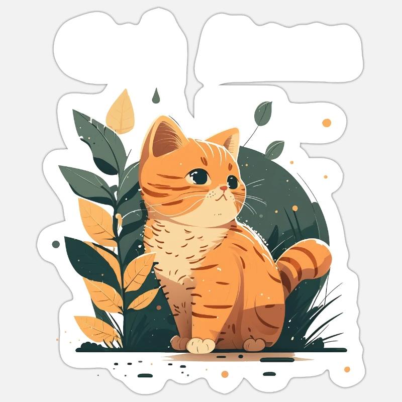 CAT MOM - Sticker size S (10 x 10 cm) - white matte
