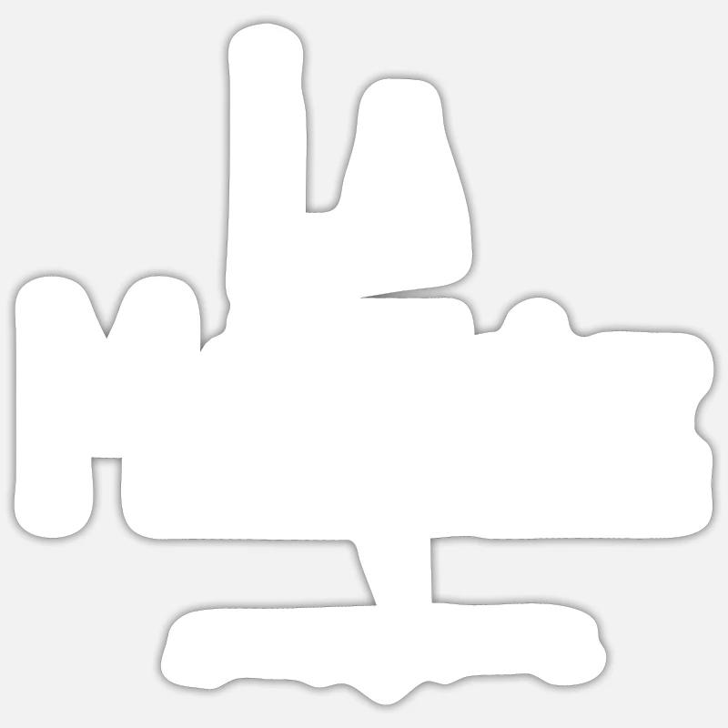 La mariée - Sticker taille S (10 x 10 cm) - blanc mat