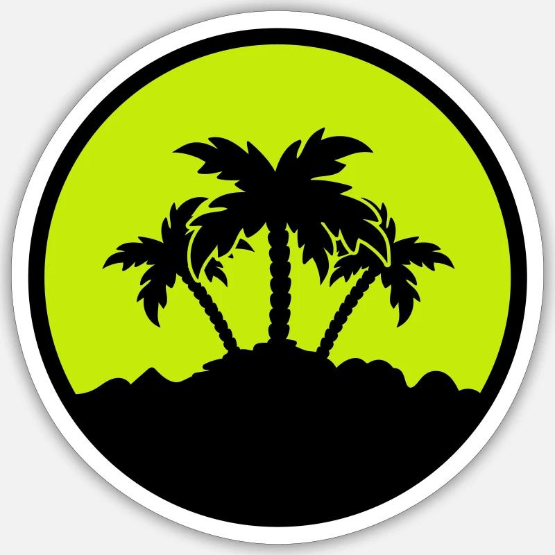 Palm Design Sticker size S (10 x 10 cm)