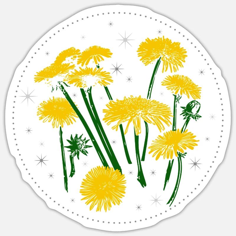 Dandelion Spring Starry Sky Sticker size S (10 x 10 cm)