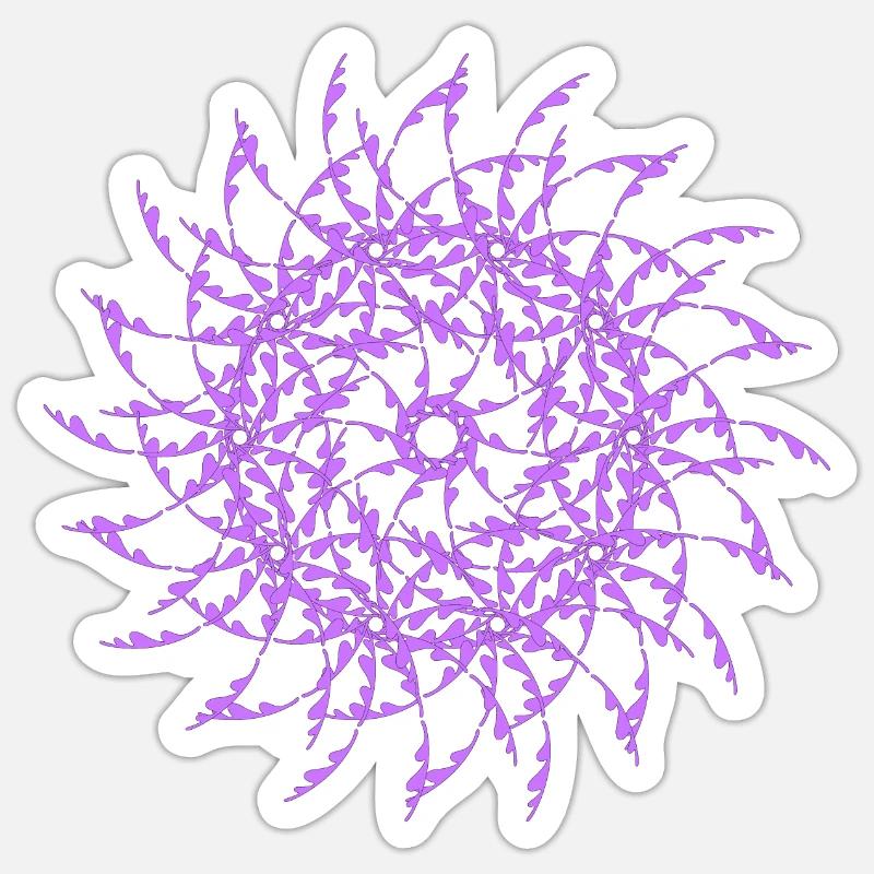 Random patterns rotated modif Sticker size S (10 x 10 cm)