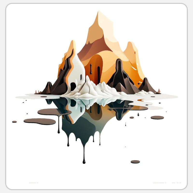 SURREAL - Sticker size S (10 x 10 cm) - white matte