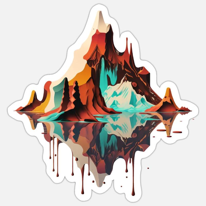 SURREAL - Sticker Größe S (10 x 10 cm) - Mattweiß