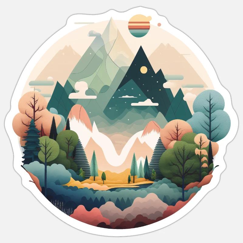 SURREAL - Sticker size S (10 x 10 cm) - white matte