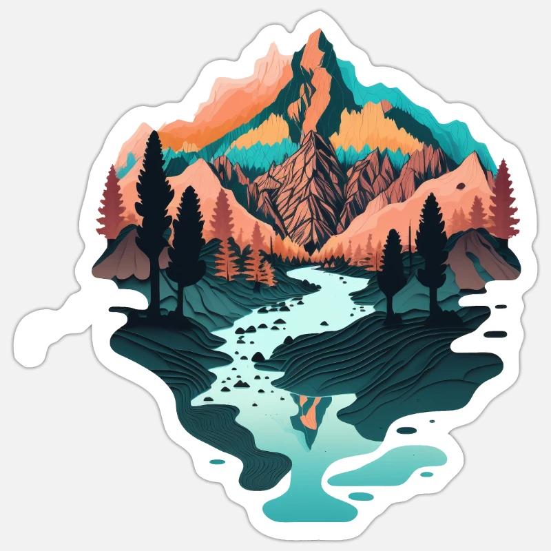 SURREAL - Sticker size S (10 x 10 cm) - white matte