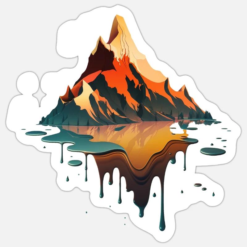 SURRÉEL - Sticker taille S (10 x 10 cm) - blanc mat