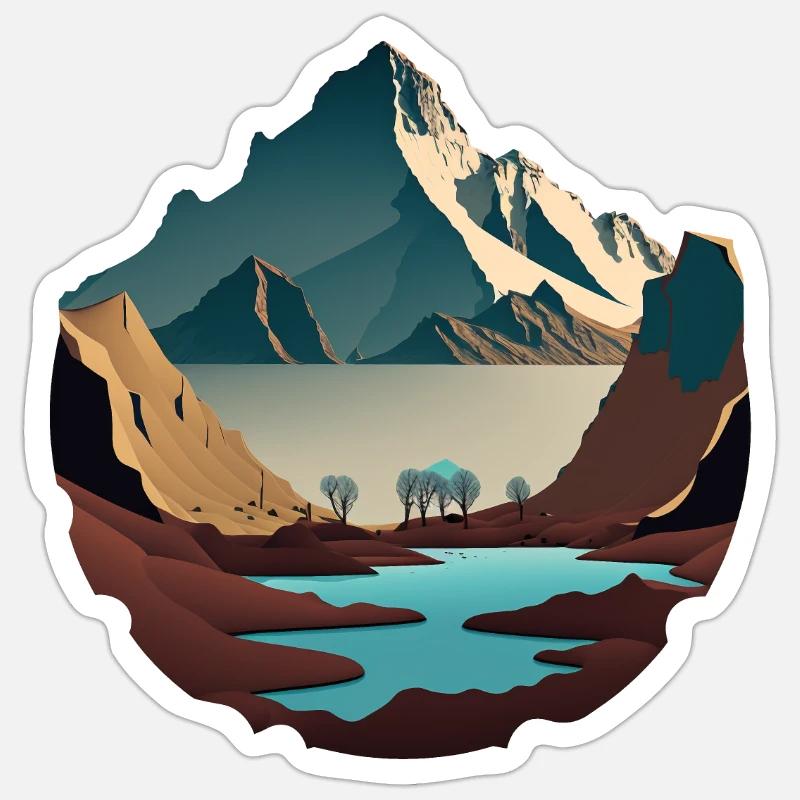 SURREAL - Sticker Größe S (10 x 10 cm) - Mattweiß