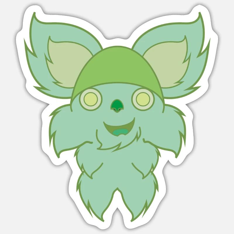 PELUSYN - Sticker size S (10 x 10 cm) - white matte