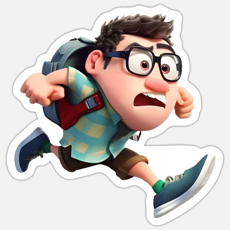 Pals pixélisés Sticker taille S (10 x 10 cm)