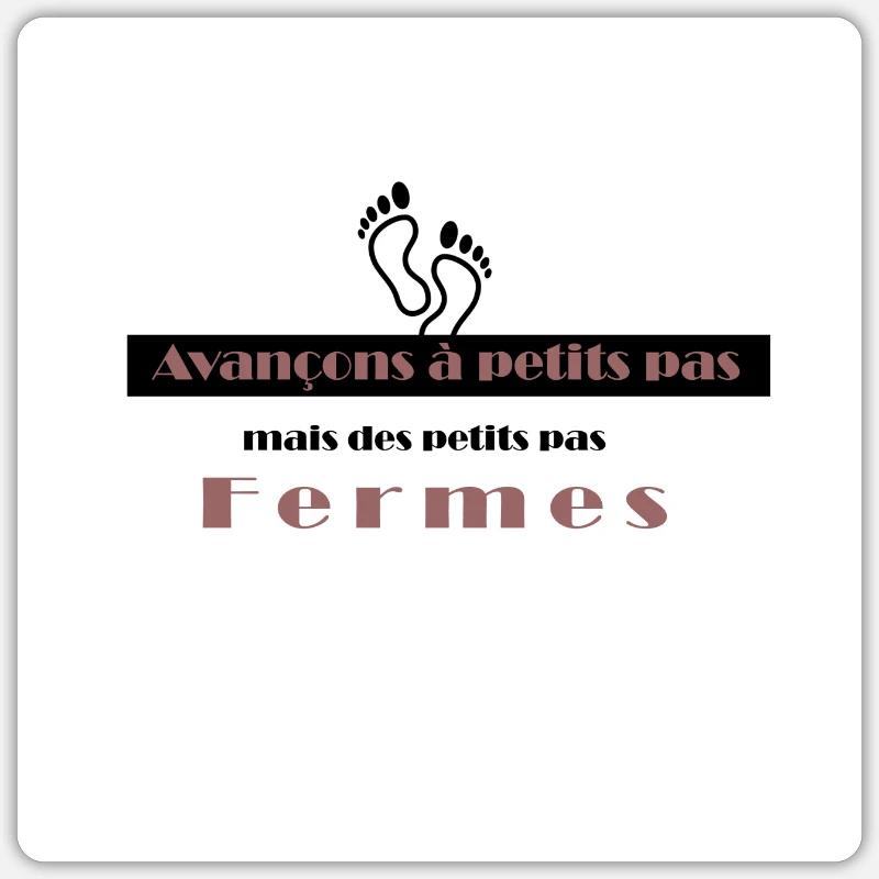 avancer Sticker taille S (10 x 10 cm)