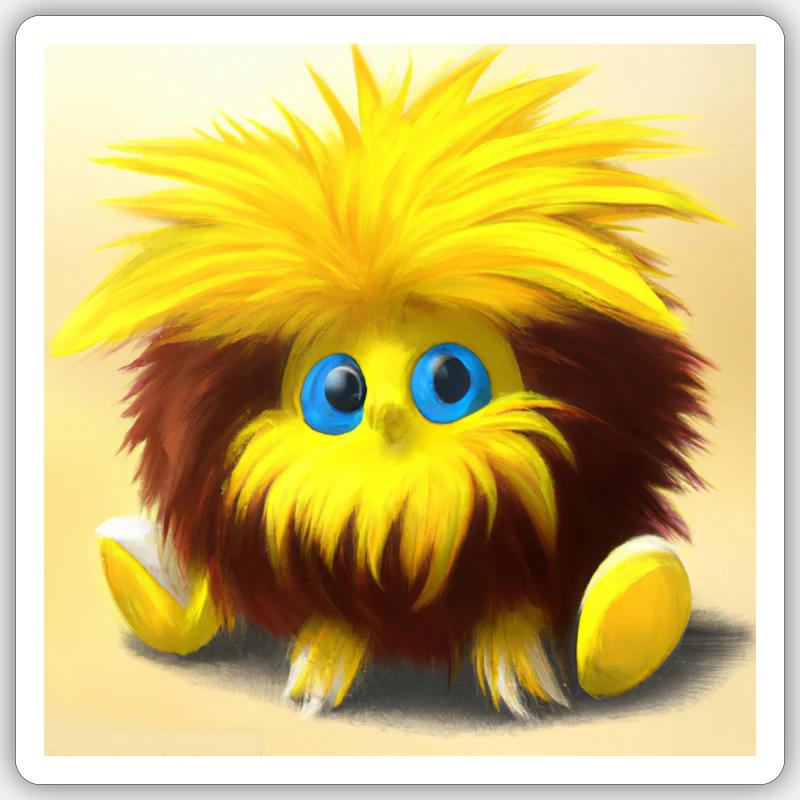 das Knuddelchen Nr.2 - Sticker Größe S (10 x 10 cm) - Mattweiß