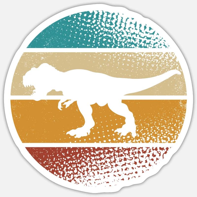 T Rex - Sticker size S (10 x 10 cm) - white matte