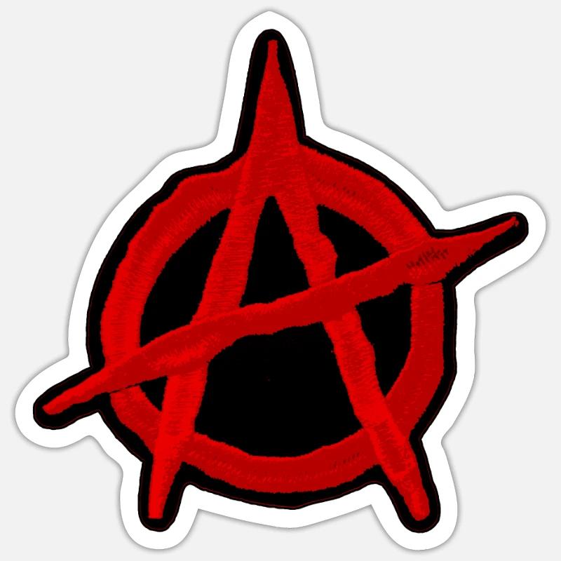 Anarchy - Sticker size S (10 x 10 cm) - white matte