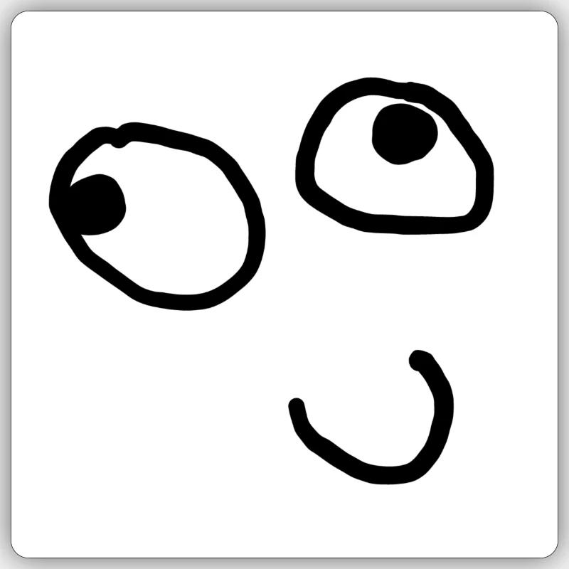Markus - Sticker Größe S (10 x 10 cm) - Mattweiß