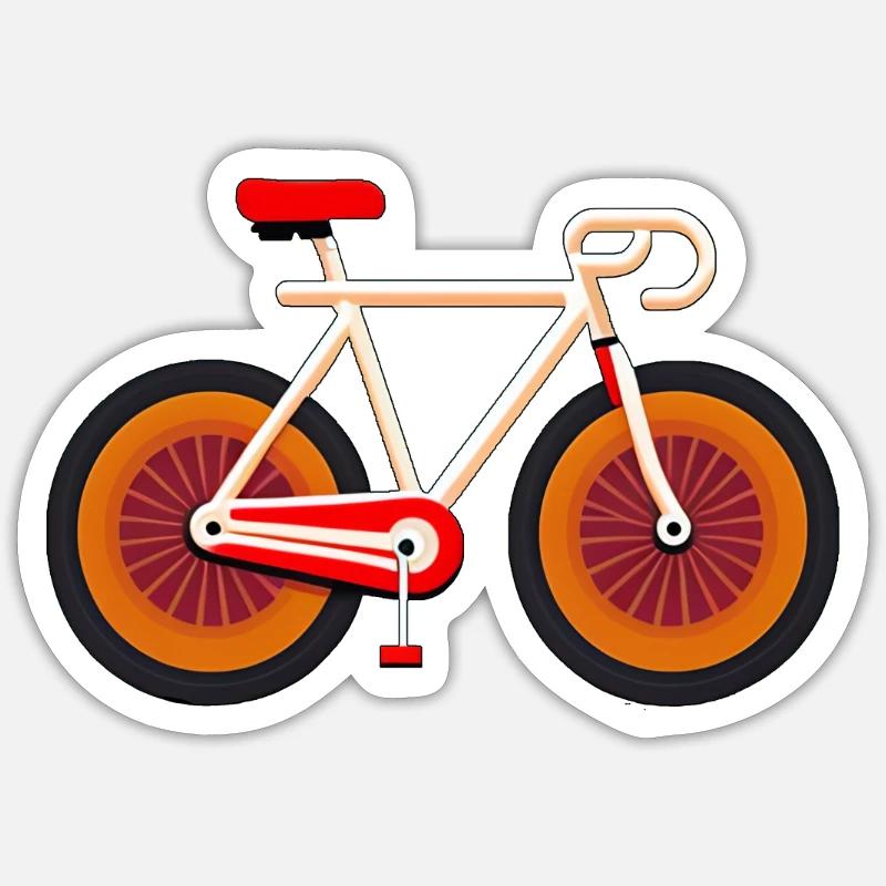 Your bike darling Sticker size S (10 x 10 cm)