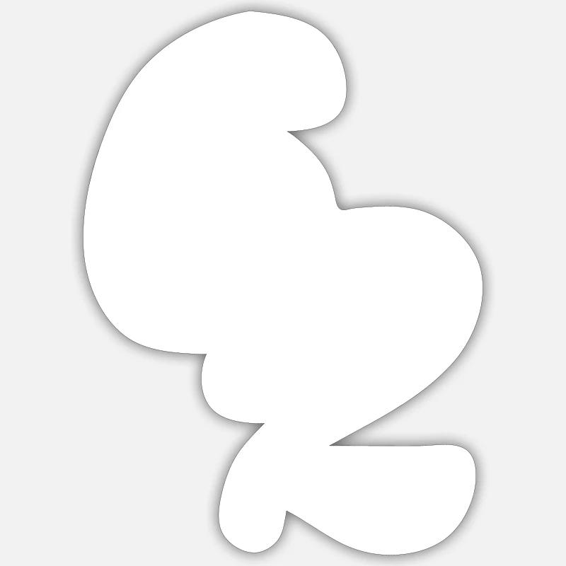 Human Design 6/2 Profile - Sticker size S (10 x 10 cm) - white matte