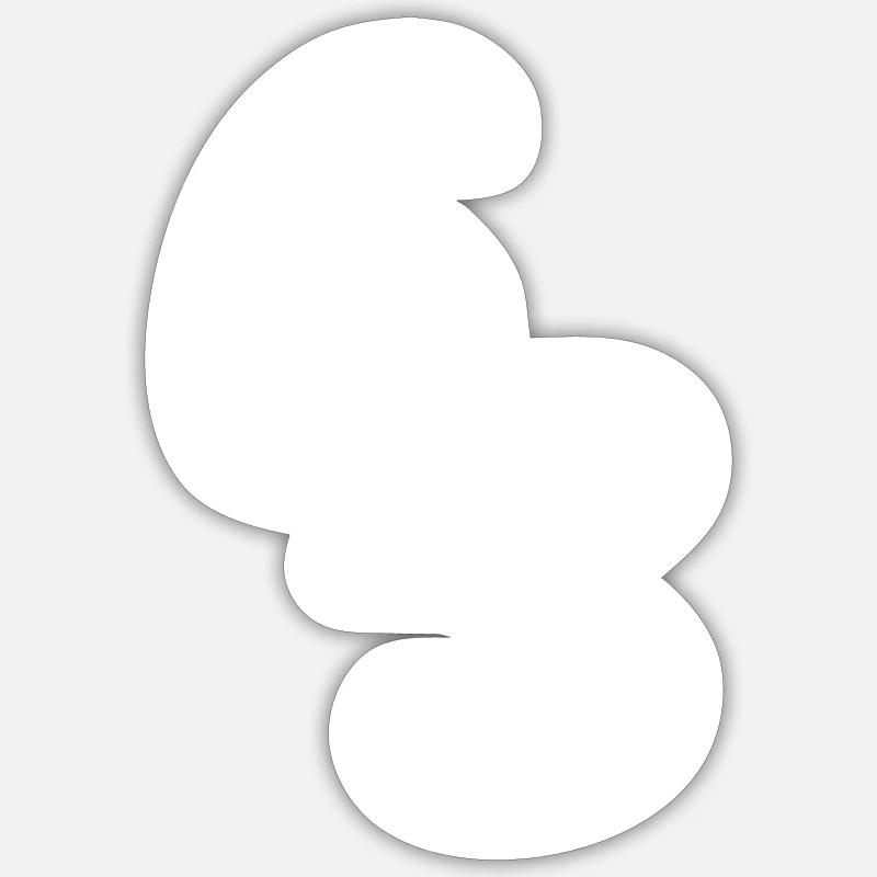 Human Design 6/3 Profile - Sticker size S (10 x 10 cm) - white matte