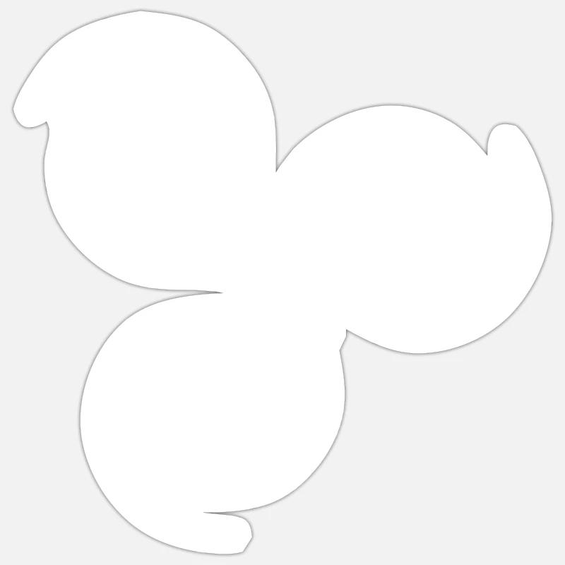 Vertebra - Sticker size S (10 x 10 cm) - white matte
