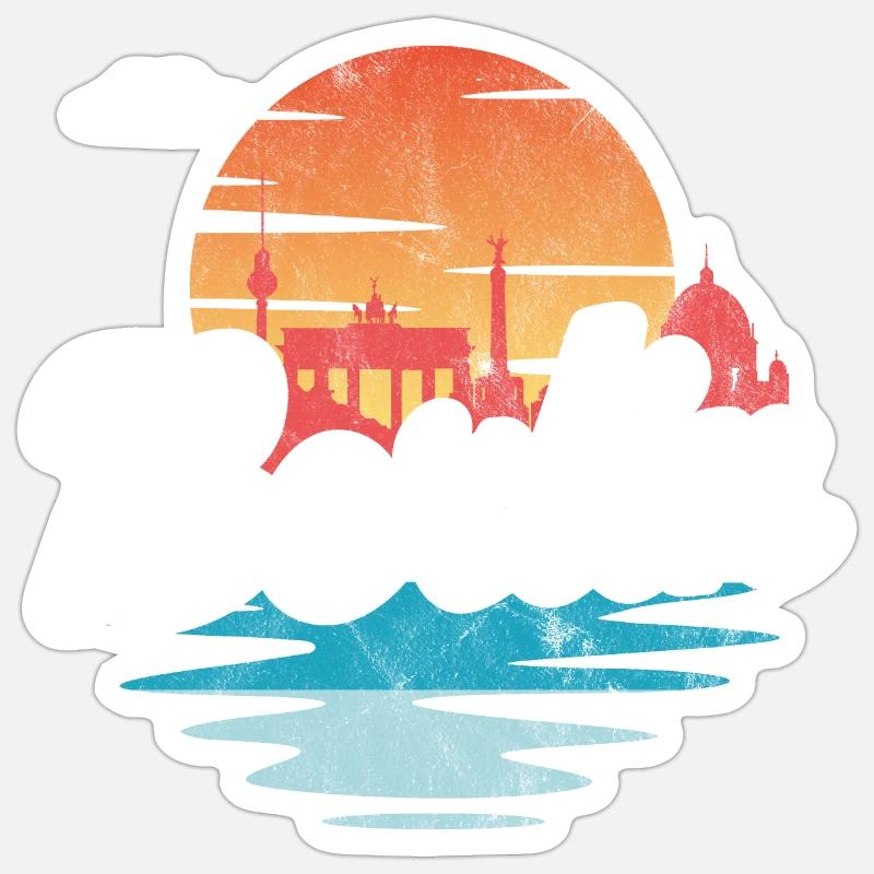 Berlin - Sticker size S (10 x 10 cm) - white matte