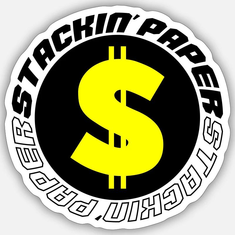 stackin paper 002 Sticker Größe S (10 x 10 cm)