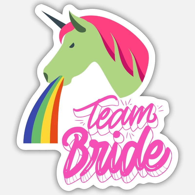 Team Bride Sticker Größe S (10 x 10 cm)