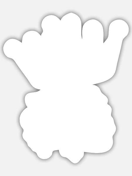 Team Bride - Sticker Größe S (10 x 10 cm) - Mattweiß