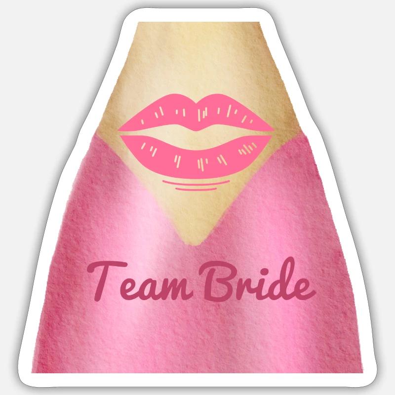 Team Bride Sticker Größe S (10 x 10 cm)