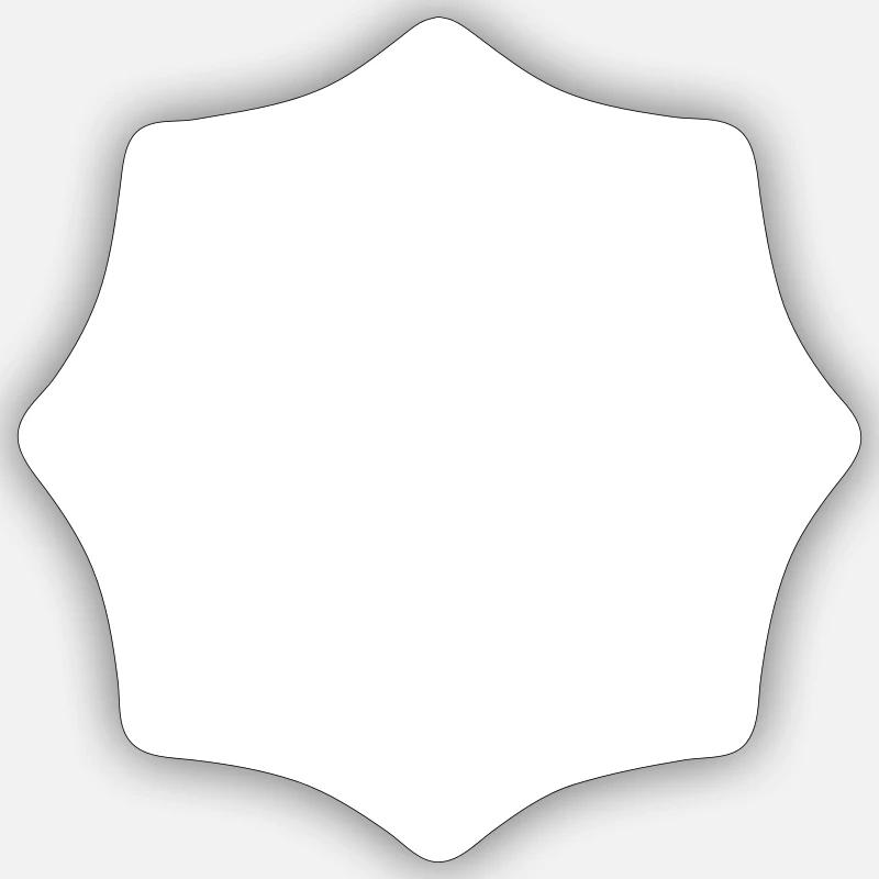 Cobweb white - Sticker size S (10 x 10 cm) - white matte