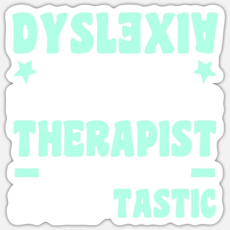Dyslexic - Sticker size S (10 x 10 cm) - white matte