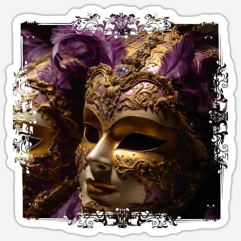 Chaque masque a sa propre signification Sticker taille S (10 x 10 cm)