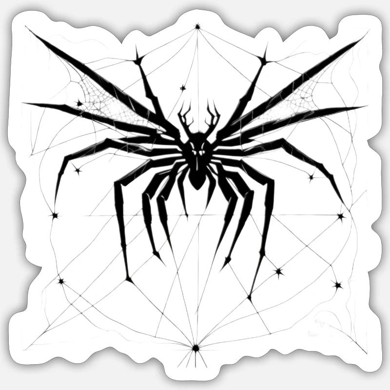 Riesen Spinne Sticker Größe S (10 x 10 cm)