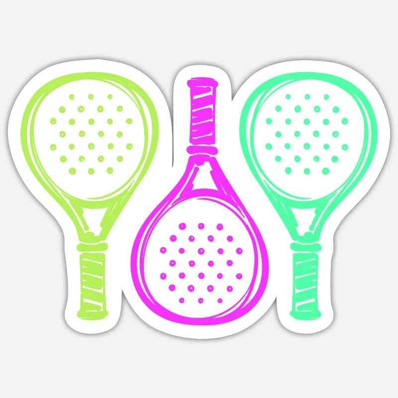 Padel Racket Setback Player Padel Game - Sticker size S (10 x 10 cm) - white matte