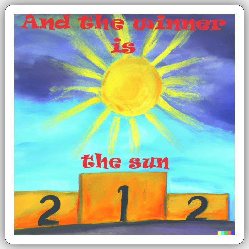Sonne Sticker Größe S (10 x 10 cm)