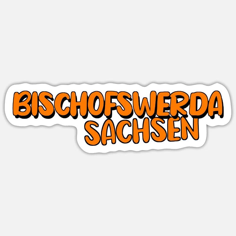 Bischofswerda - Sticker Größe S (10 x 10 cm) - Mattweiß