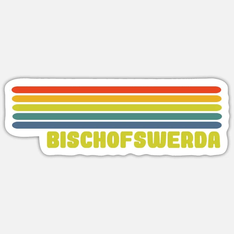 Bischofswerda - Sticker Größe S (10 x 10 cm) - Mattweiß