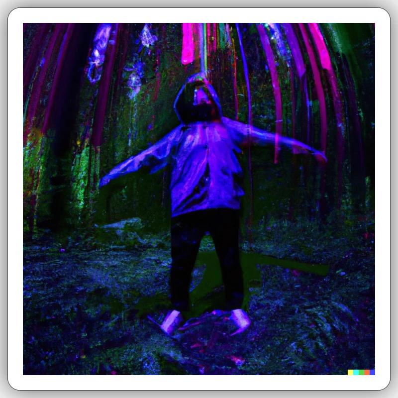 Deep Forest Sticker Größe S (10 x 10 cm)